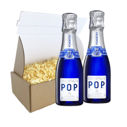 Mini Pommery Pink POP Rose Champagne 20cl Twin Postal Box | Buy Online ...