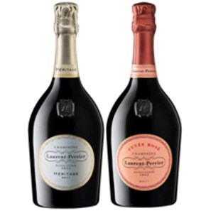 Buy Mixed Laurent Perrier Cuvee Rose and Heritage MV (2x75cl)