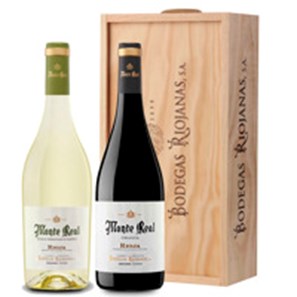 Buy Twin Bottle Monte Real Crianza and Blanco Wine Gift Set