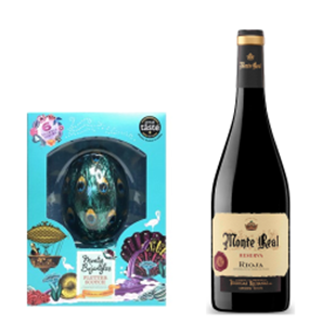 Buy Monte Real Reserva 75cl Red Wine And Monty Bojangles Milk Chocolate Egg 175g