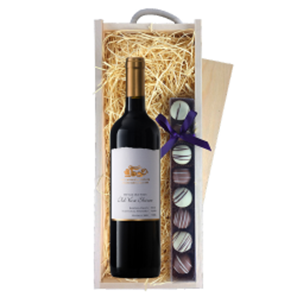 Buy Old Vine Shiraz 75cl 108 yr Old Vines Red Wine & Truffles, Wooden Box