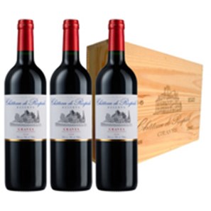 Buy 3 x bottle Chateau de Respide in a wooden box