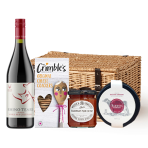 Buy Rhino Tears Noble Red Cultivars 75cl Red Wine And Cheese Hamper