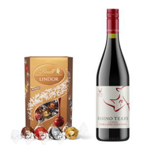 Buy Rhino Tears Noble Red Cultivars 75cl Red Wine With Lindt Lindor Assorted Truffles 200g