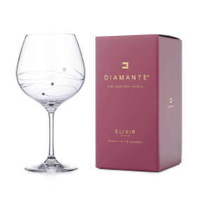 Buy Diamante Spiral Gin Glass Adorned with Swarovski® Crystals – Single Glass