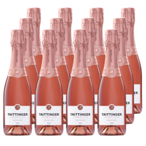 Buy Taittinger Brut Prestige Rose Champagne 37.5cl Case of 12