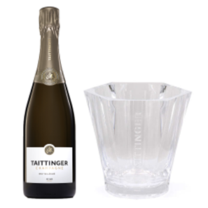 Buy Taittinger Brut Vintage Champagne 2016 75cl And Branded Ice Bucket Set