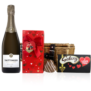 Buy Taittinger Brut Vintage Champagne 2016 75cl And Chocolate Love You Hamper