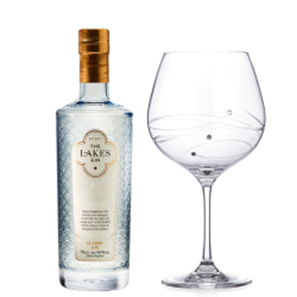 Buy The Lakes Gin 70cl And Single Gin and Tonic Spiral Copa Glass