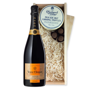 Buy Veuve Clicquot Vintage 2015 Champagne 75cl And Milk Sea Salt Charbonnel Chocolates Box